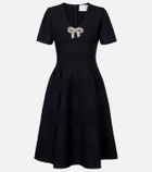 Carolina Herrera Bow-detail embellished minidress