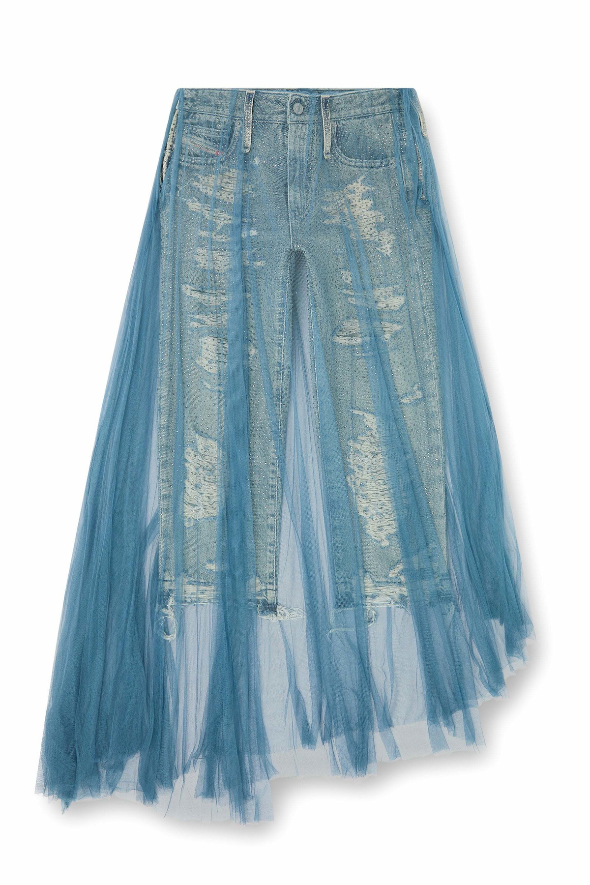 Diesel Regular Jeans Regular Waist D-Aisi, Medium blue, Zip fly