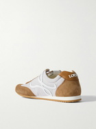 LOEWE - Ballet Runner 2.0 Logo-Appliquéd Shell, Suede and Leather Sneakers - Gray