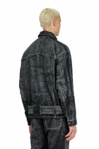 Diesel Biker-inspired denim jacket - Denim Jackets Mens in Grey