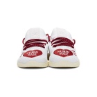 adidas Originals x Pharrell Williams White and Red Human Made Tennis Hu Sneakers