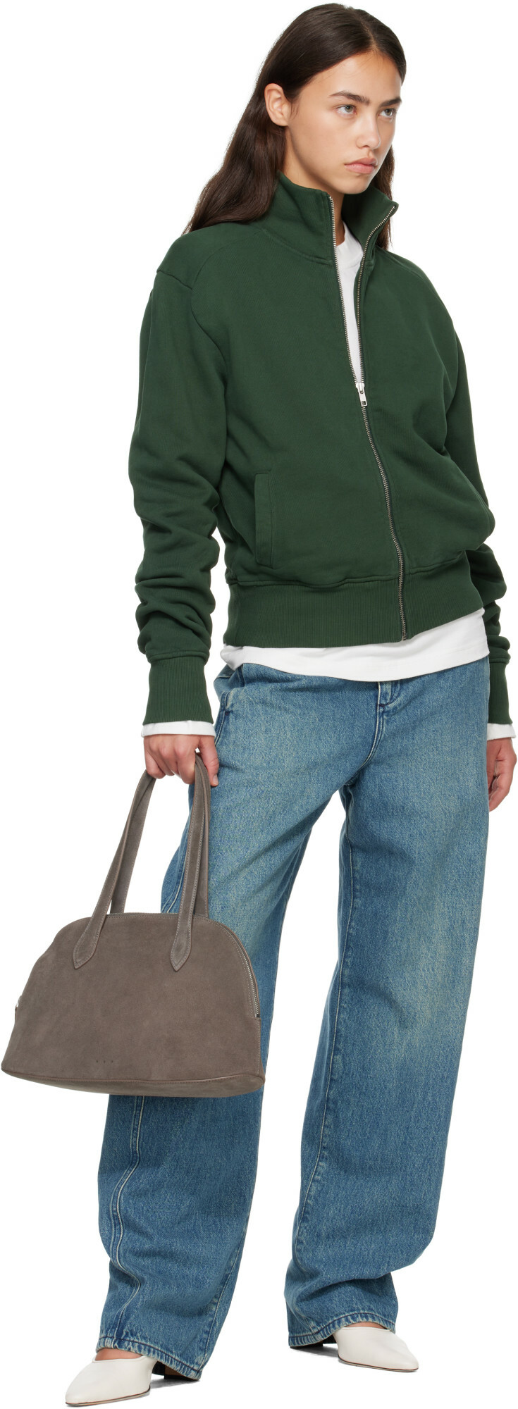 Entire Studios Green Standard Track Jacket