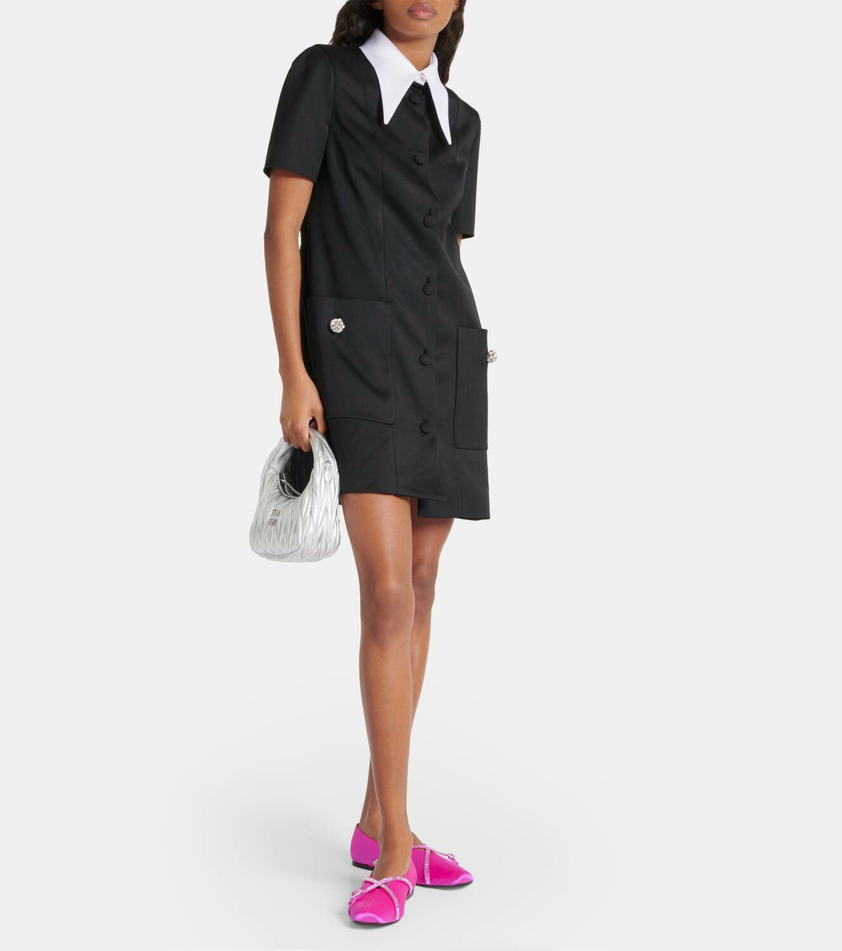 D'Accori Cara satin ballet flats