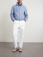 Brunello Cucinelli - Suede Blouson Jacket - Blue