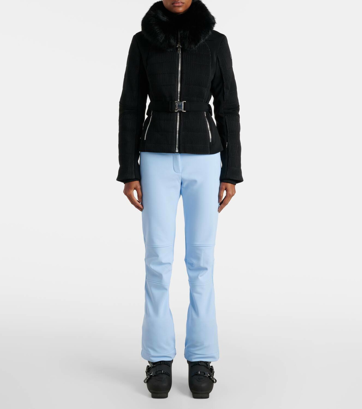 Fusalp Gitu smocked satin twill ski jacket