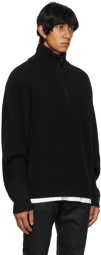 Frame Black 'The Essential' Half-Zip Sweater