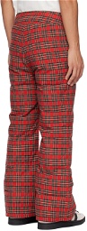 ERL Red Puffer Down Trousers