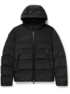 Herno Laminar - Winter Opalescent Slim-Fit Quilted Shell Hooded Down Jacket - Black