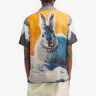 Soulland Men's Orson Snow Hare Shirt in Blue Multi