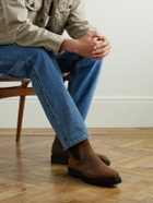 Majordome - M11 Waxed-Suede Chelsea Boots - Brown