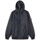 Stone Island Men's Crinkle Reps Hooded Jacket in Navy Blue