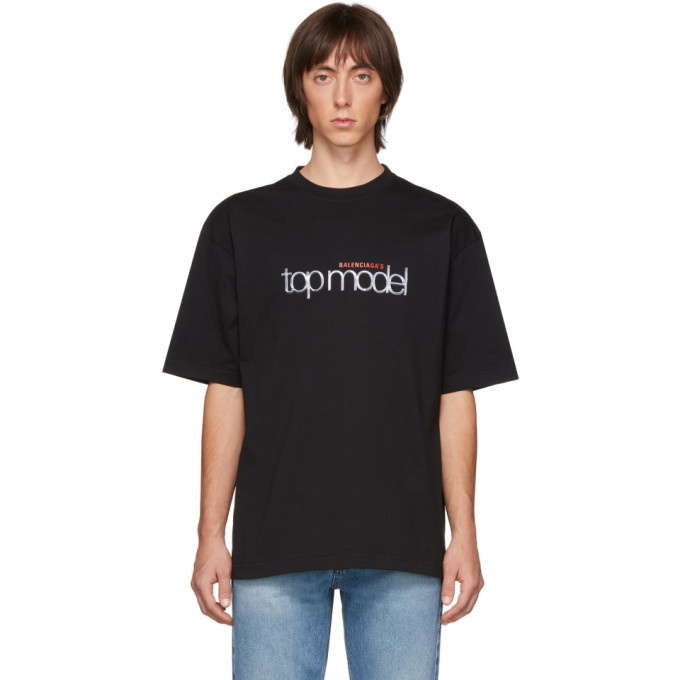 Photo: Balenciaga Black Top Model T-Shirt