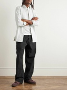 AGOLDE - Slater Straight-Leg Pleated Cotton-Twill Trousers - Black