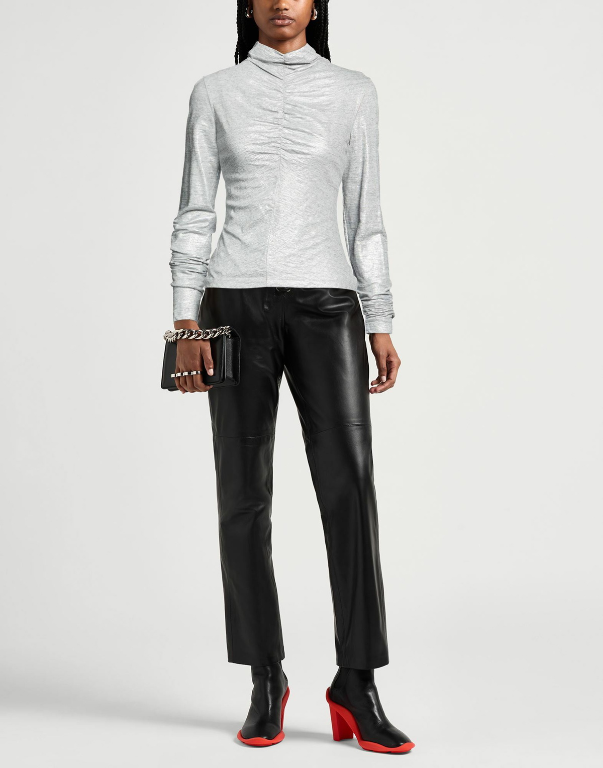 Cedric Charlier Womens T-shirt in Silver