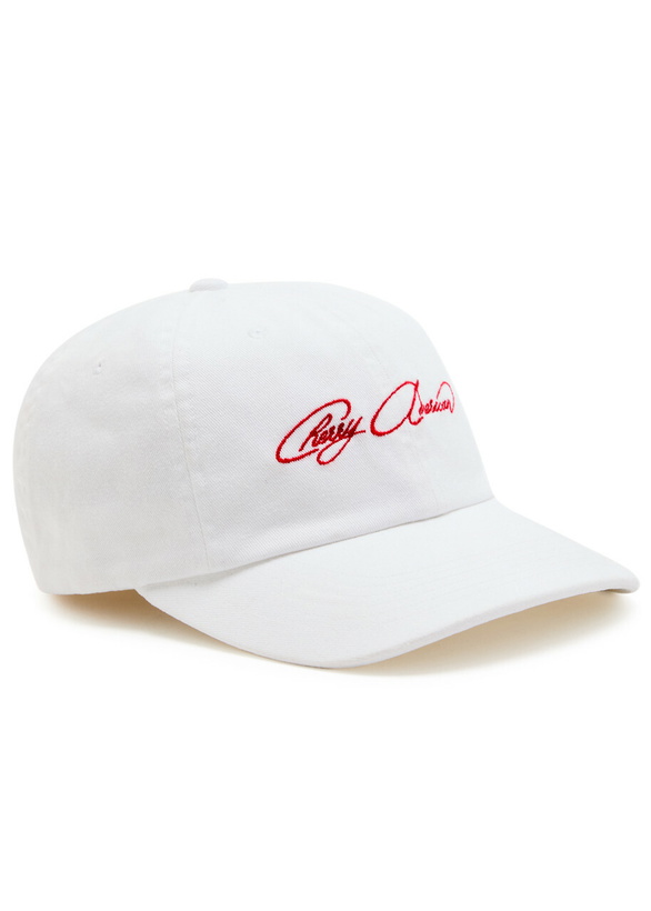 Photo: Cherry Los Angeles American Dad Embroidered Cotton cap - White - One Size