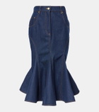 Nina Ricci Denim midi skirt