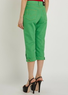 Versace Slim-leg Capri Jeans Green