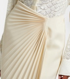 Roberto Cavalli Pleated midi skirt