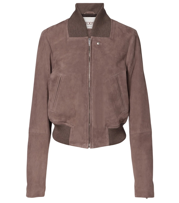 Photo: Tod's Suede bomber jacket