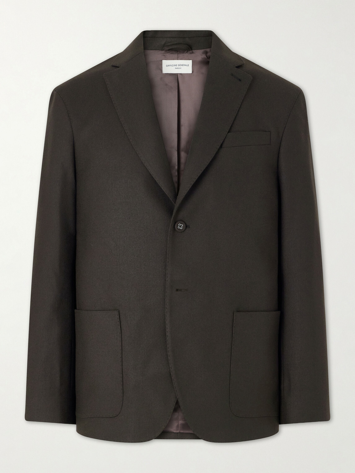 Officine Générale - Michel Wool-Twill Suit Jacket - Brown