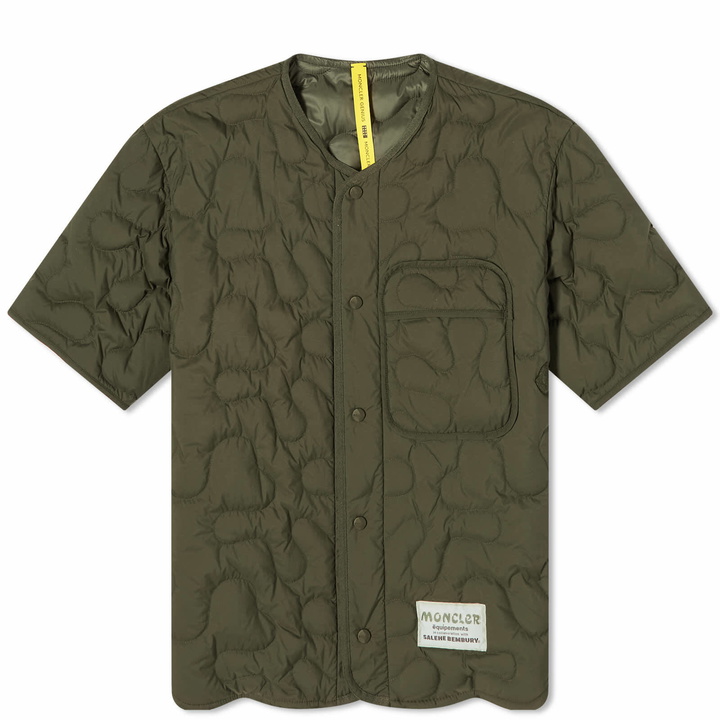 Photo: Moncler Genius x Salehe Bembury Padded Shirt in Dark Green