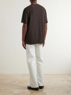 James Perse - Distressed Cotton-Jersey T-Shirt - Brown