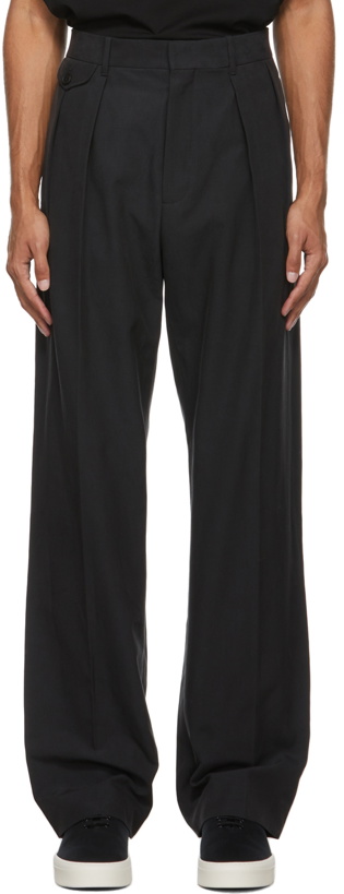 Photo: The Row Black Marcello Trousers