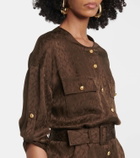 Tom Ford Silk jacquard midi dress