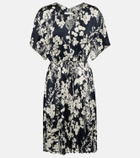 Vince V-neck floral belted minidress