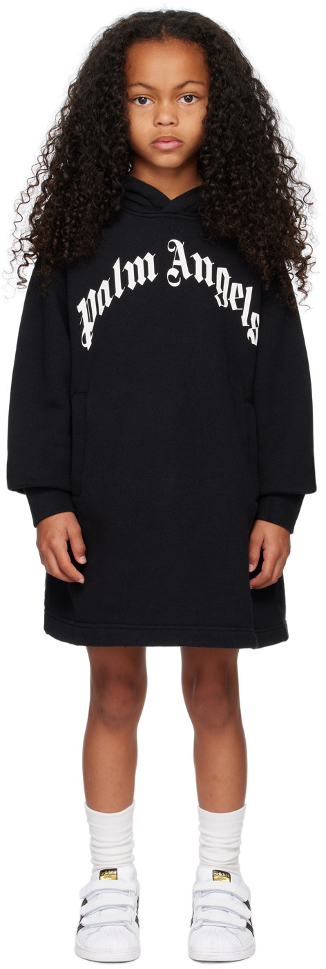 Palm Angels Kids Black Classic Overlogo Dress Palm Angels