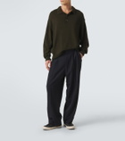 A.Presse Wool-blend wide-leg pants