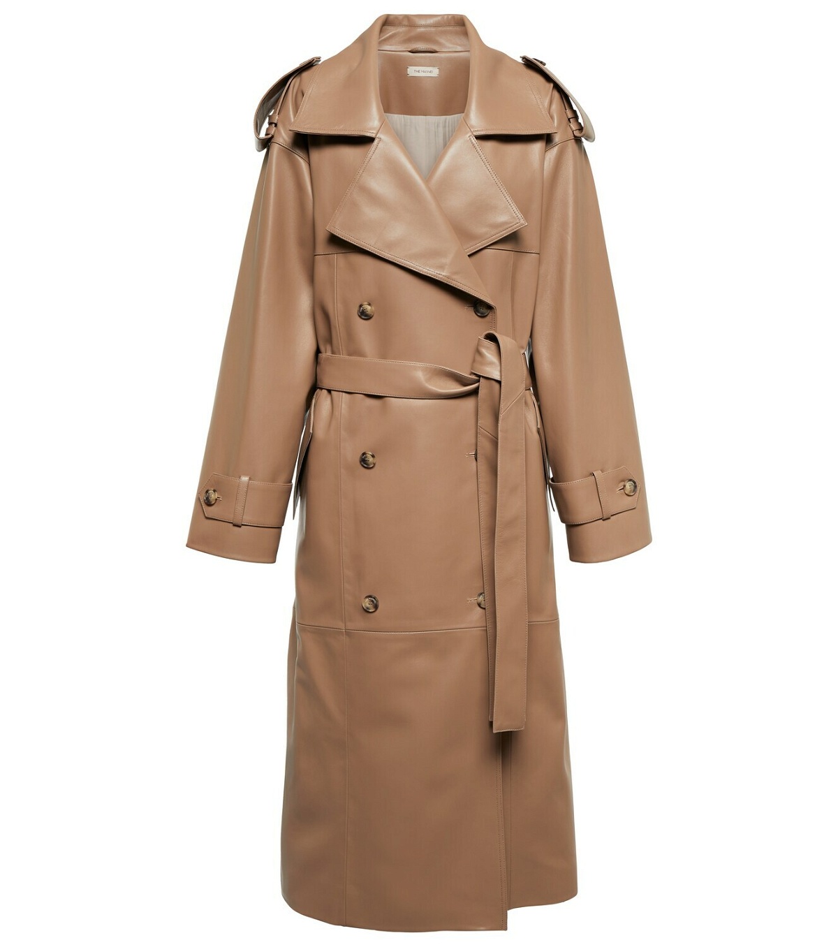 Photo: The Mannei Amman leather trench coat