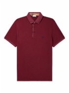 Etro - Logo-Embroidered Cotton-Piqué Polo Shirt - Burgundy
