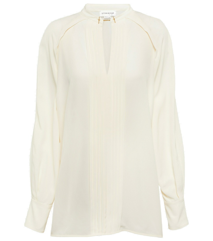 Photo: Victoria Beckham - Pleated silk blouse