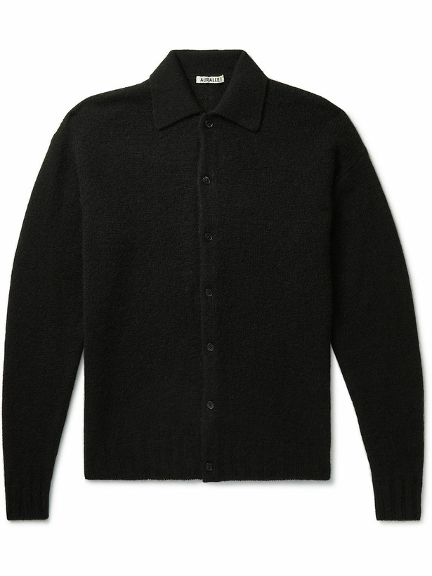 Photo: Auralee - Wool and Cashmere-Blend Cardigan - Black