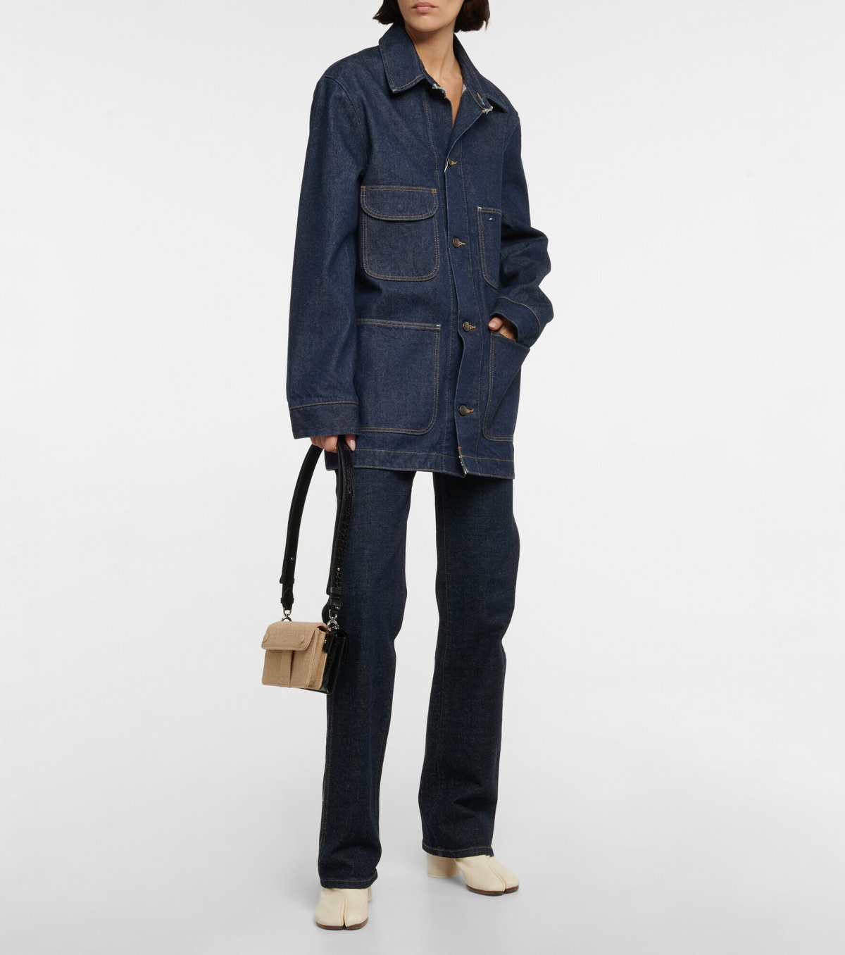Maison Margiela - New Lock Horizontal studded shoulder bag