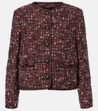 Etro Cropped cotton-blend bouclé jacket