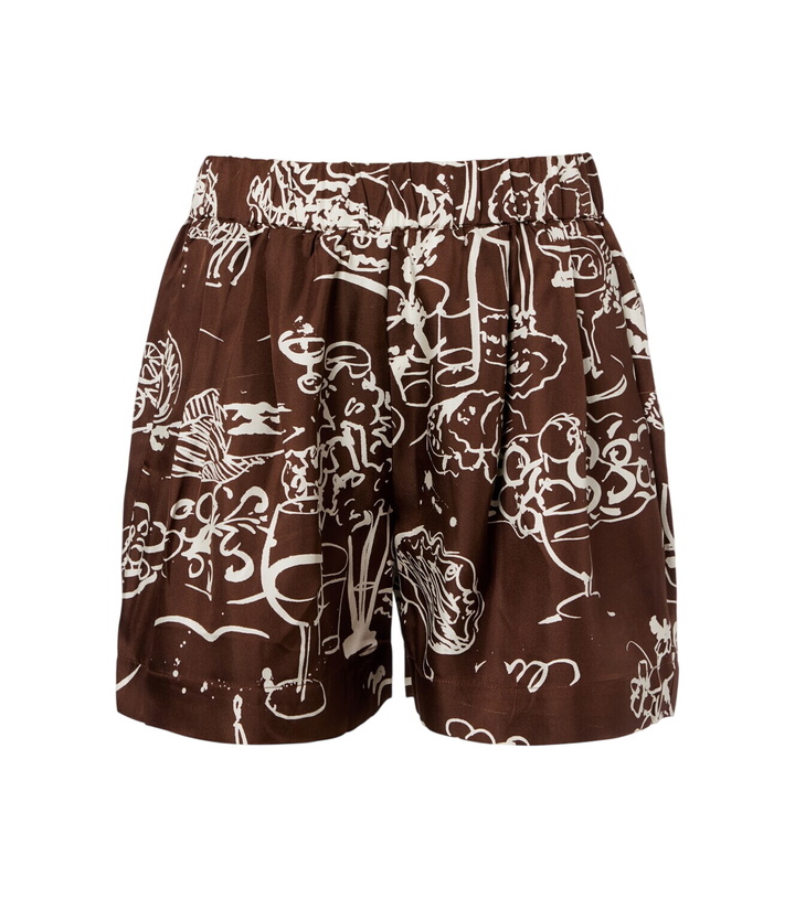 Photo: Asceno Zurich printed silk twill shorts