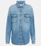 Frame Distressed denim shirt