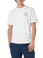 MC2 Saint Barth Man Classic Fit Cotton Jersey T-shirt Portofino With Forte Dei Drammi Embroidery | Insulti Luminosi Special Edition