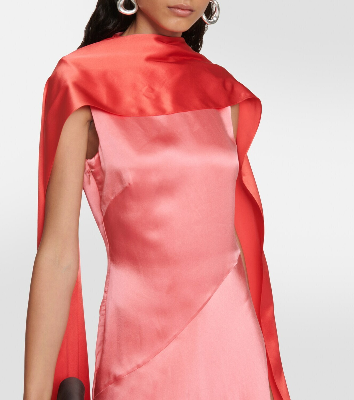 Roksanda Scarf-detail silk gown