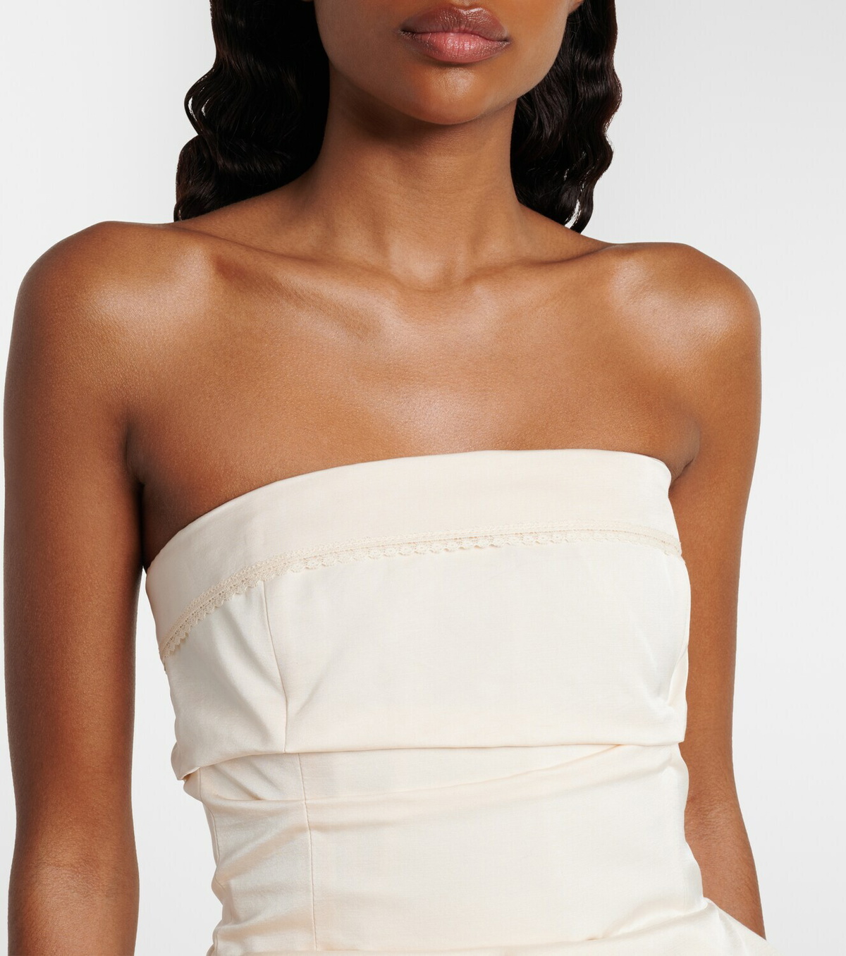 Magda Butrym Cotton and silk corset dress