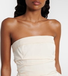 Magda Butrym Cotton and silk corset dress