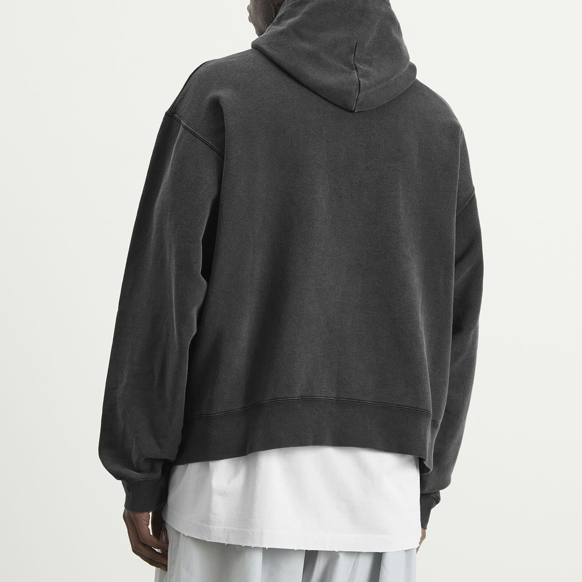 Balenciaga Men's Washed Crayon Logo Oversized Hoodie in Washed