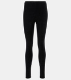 Junya Watanabe Glitter velvet leggings