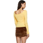 Georgia Alice Yellow Knit Pearl Top