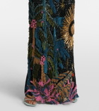 Johanna Ortiz Embellished silk-blend gown