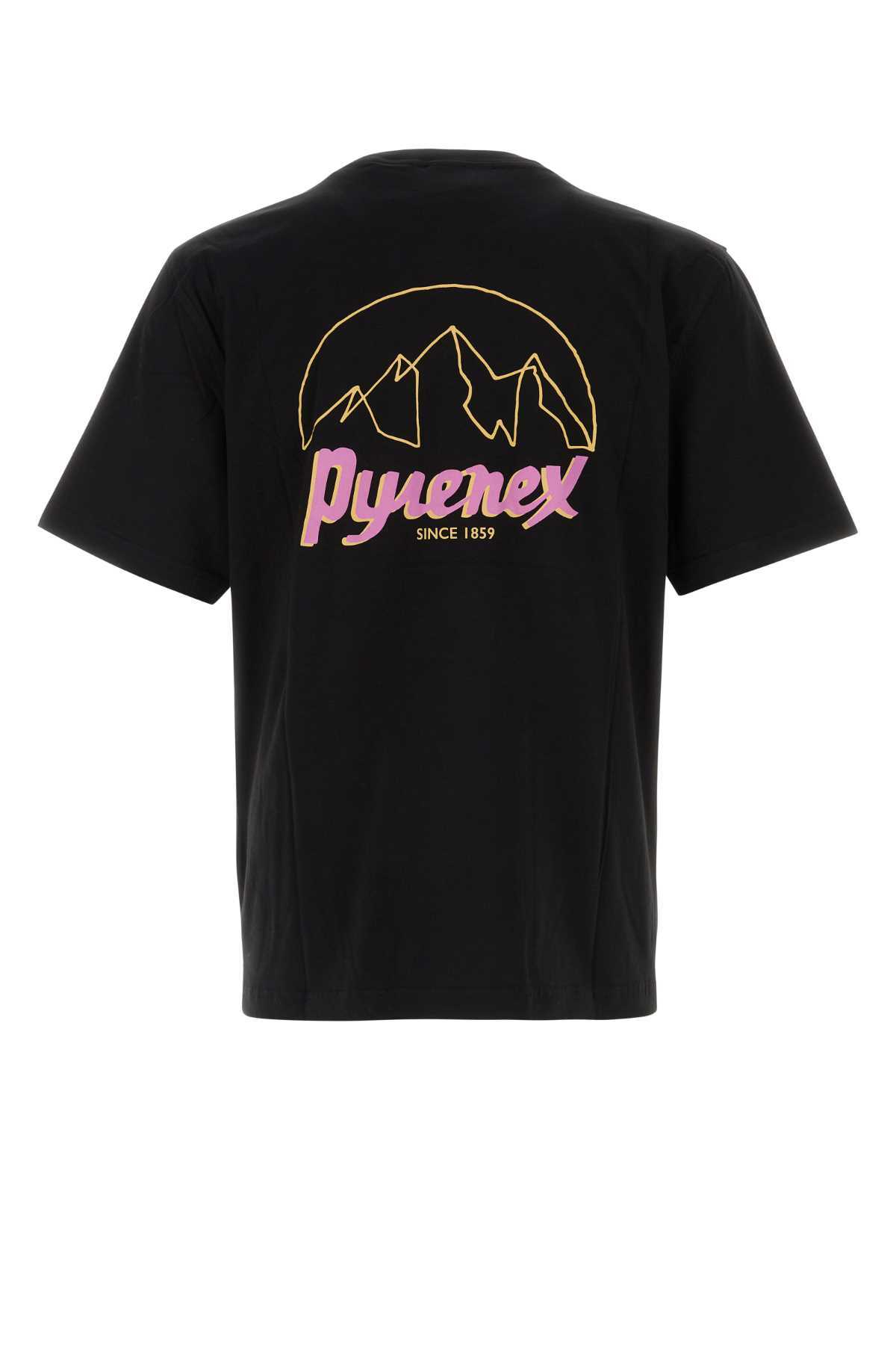Pyrenex Black Stretch Cotton T-shirt