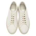 Common Projects Off-White Saffiano Contrast Achilles Low Sneakers