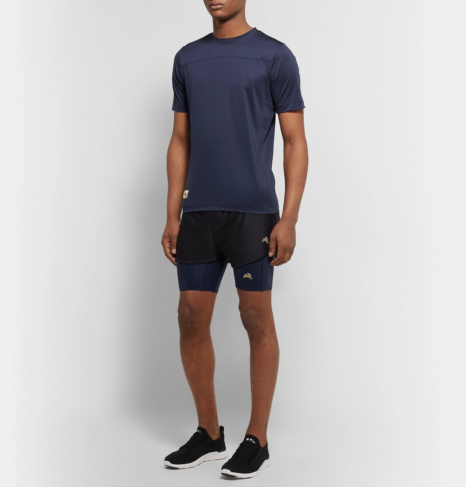 Tracksmith - Reggie Stretch-Jersey Compression Shorts - Navy Tracksmith